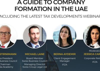 WEBINAR: A Guide to Company Formation in the UAE and latest Tax Developments